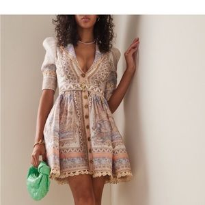 Zimmermann High Tide Embellished Mini Dress